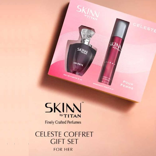 Titan Skinn Celeste Gift Set Eau De Parfum For Women 50ml
