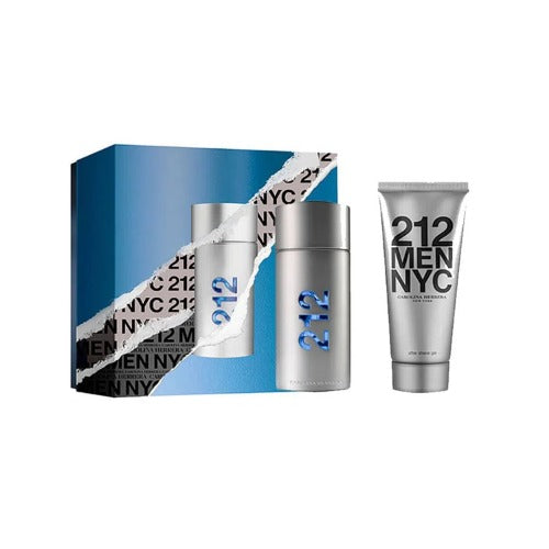 Buy original Carolina Herrera 212 NYC Eau De Toilette For Men 100ml 2pc Gift Set only at perfume24x7.com