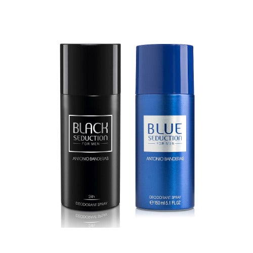 Antonio Banderas Black Seduction Blue Seduction Deodorant Combo Pack