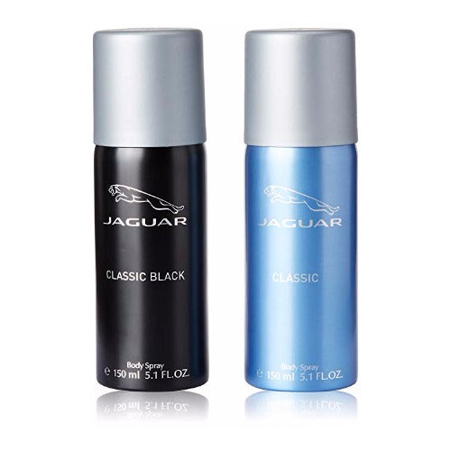 Buy original Jaguar Classic Black & Blue Deodorant For Men 150ml only at Perfume24x7.com