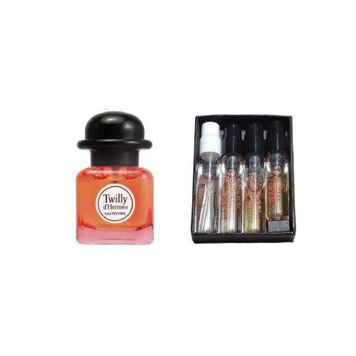 Terre D'Hermes 4pc Vial & Twilly D'Hermes Eau Poivree Miniature Pack For Men And Women 15ML