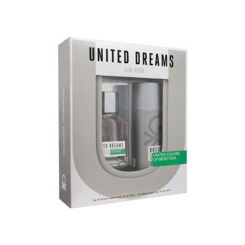 Buy original United Colors of Benetton United Dreams Aim High Eau De Toilette Gift Set For Men at perfume24x7.com