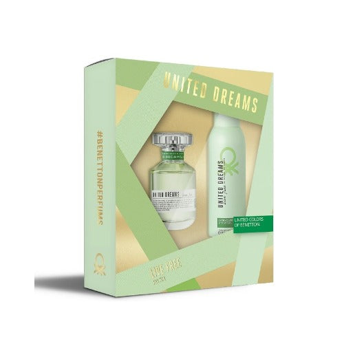 Buy original United Colors of Benetton United Dreams Live Free Eau De Toilette For Her Gift set at perfume24x7.com