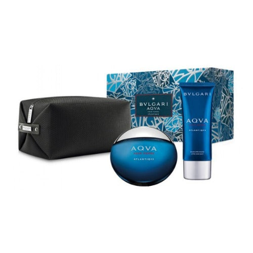 Buy original Bvlgari Aqva Pour Homme Atlantiqve Eau De Toilette 100ml 3pc Gift Set For Men at perfume24x7.com