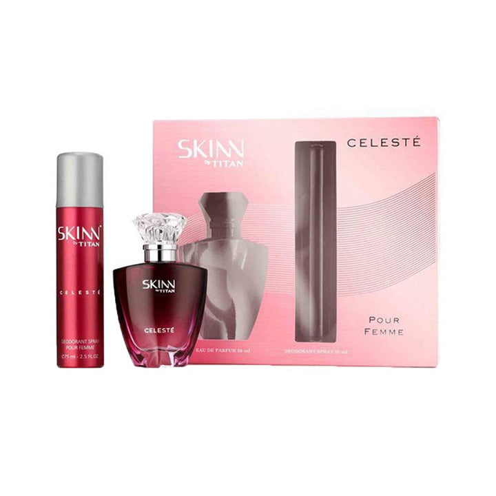 Titan Skinn Celeste Gift Set Eau De Parfum For Women 50ml