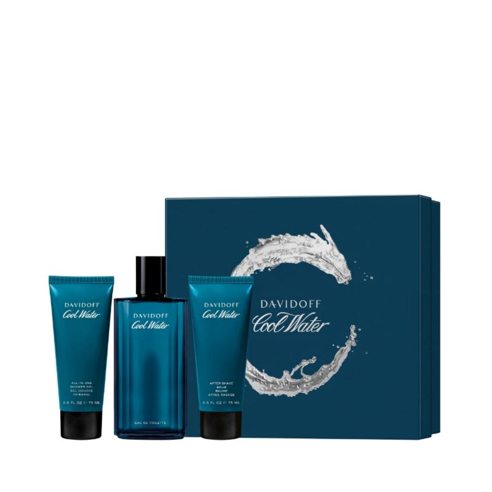 Buy Davidoff Cool Water Men Eau De Toilette Gift Set For Men Only at Perfume24x7.com
