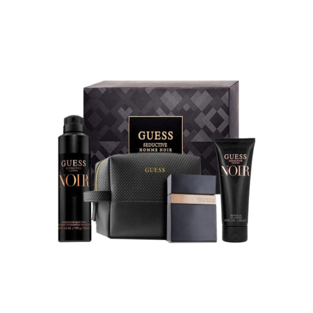 Buy Guess Seductive Homme Noir Eau De Toilette Gift Set For Men only at Perfume24x7.com