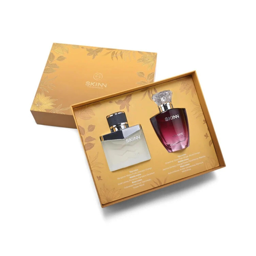 Buy original Titan Skinn Raw &amp; Celeste Him &amp; Her Gift Set 50ml only at perfume24x7.com