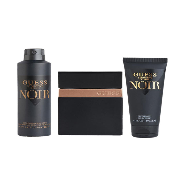 Buy Guess Seductive Homme Noir Eau De Toilette Gift Set For Men only at Perfume24x7.com
