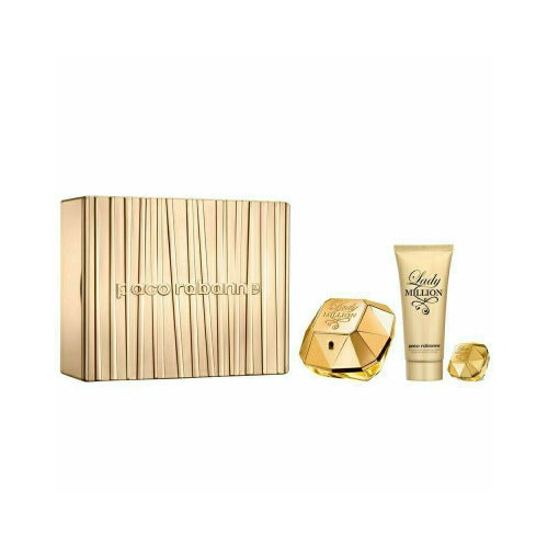 Paco Rabanne Lady Million Eau De Parfum 3 Pc 80ml Gift Set For Women