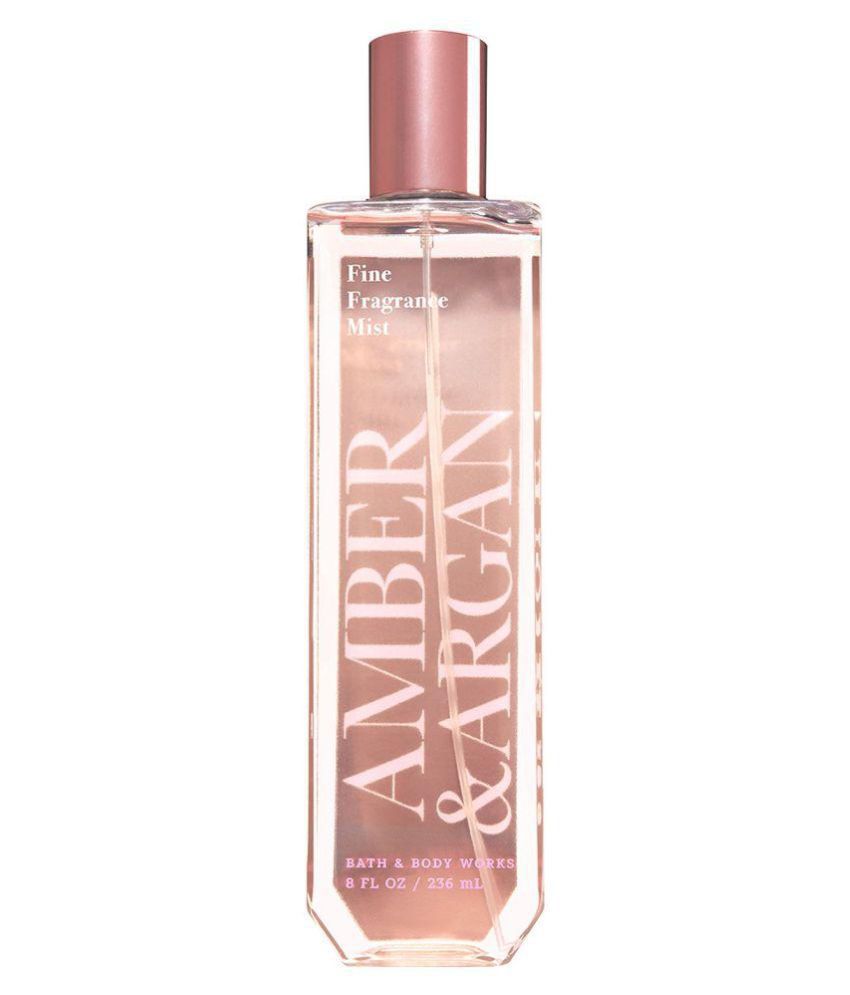 Buy original Bath & Body Works Amber & Argan Fragrance Mist For Women 236ml only at Perfume24x7.com