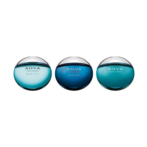 Bvlgari The Aqua Pour Homme 45ML 3pc Travel Spray Collection For Men