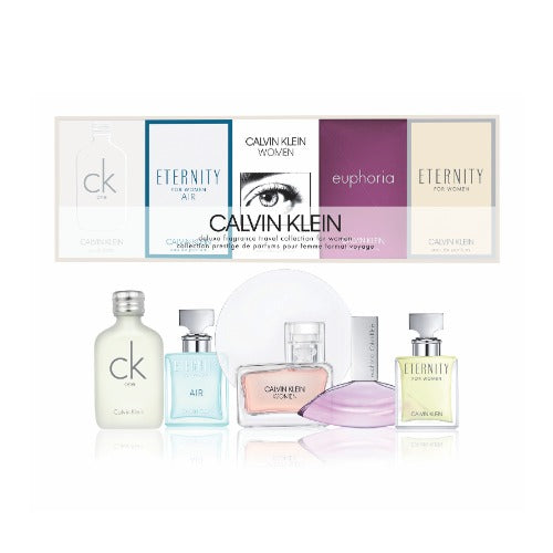 Buy original Calvin Klein 5pc Deluxe Travel Collection of Miniatures only at Perfume24x7.com