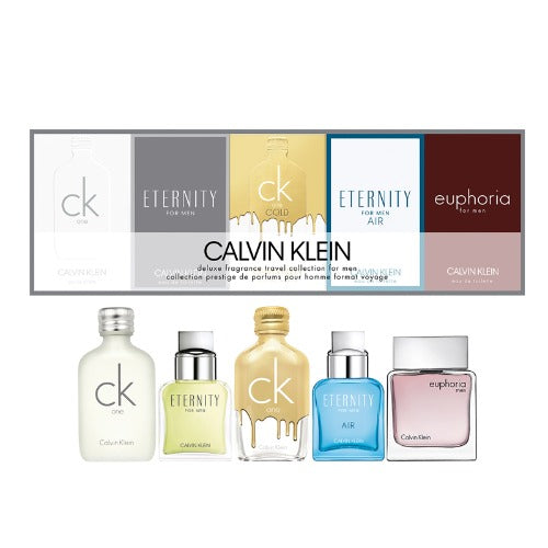 Calvin Klein 5pc Deluxe Travel Collection Miniatures For Men
