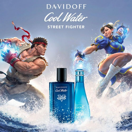 Davidoff Cool Water Street Fighter Champion Edition Eau De Toilette For Men 125ml