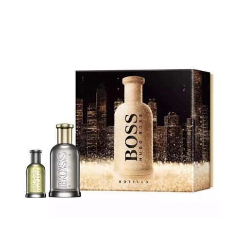 Hugo Boss Bottled  Eau De Parfum For Men 2pc 130ml Gift Set