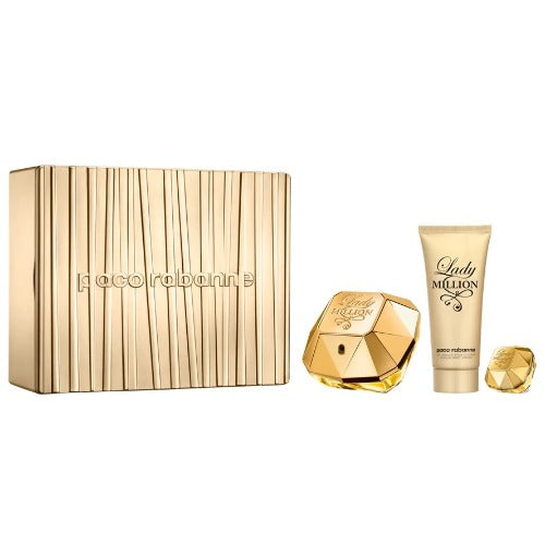 Paco Rabanne Lady Million Eau De Parfum 3 Pc 80ml Gift Set For Women