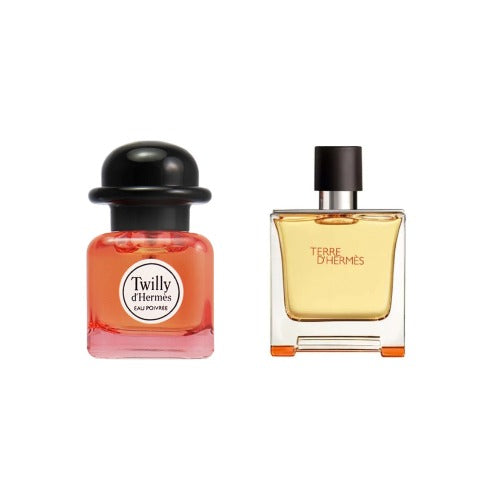 Hermes Miniatures Terre D'Hermes Pure Perfume & Twilly D'Hermes EDP Miniature Pack For Men & Women 25ML