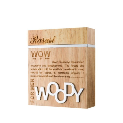 Buy original Rasasi Woody - Wild on Wood Eau De Parfum For Men 60ml at perfume24x7.com