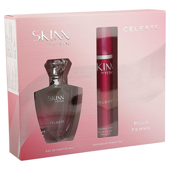Buy original Titan Skinn Celeste Gift Set EDP For Women 50ml only at Perfume24x7.com