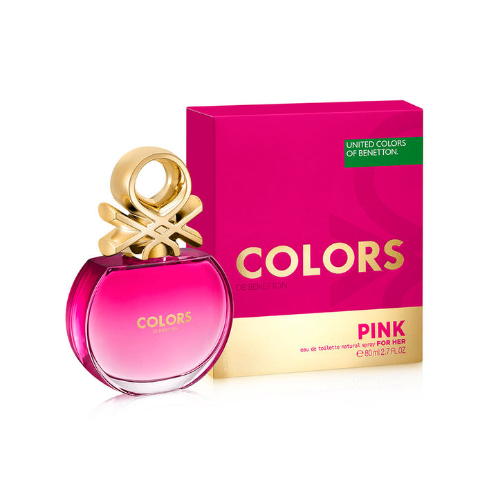 Buy original United Colors of Benetton Colors Pink EDT For Her 80ml only at Perfume24x7.com