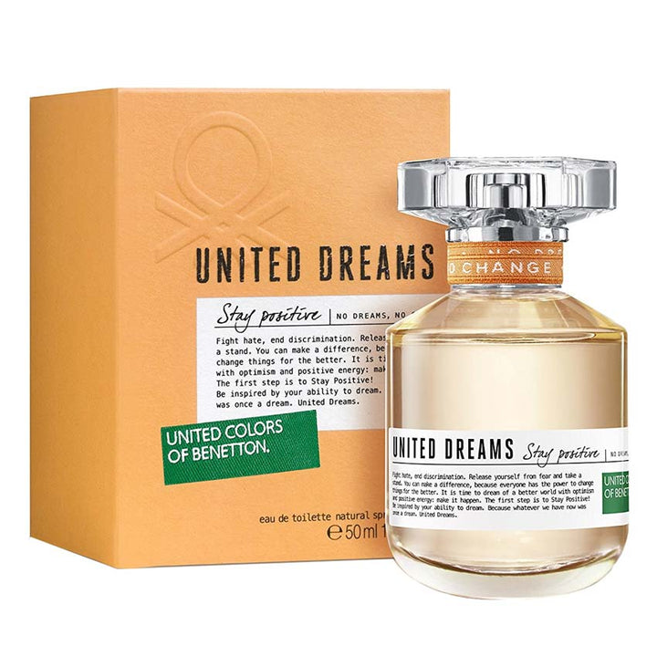 Buy original United Colors of Benetton United Dreams Stay Positive EDT For Women 80ml only at Perfume24x7.com
