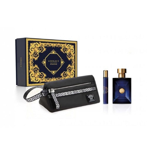 Dylan Blue by Versace for Men - 3 Pc Gift Set 1.7oz EDT Spray, 1.7