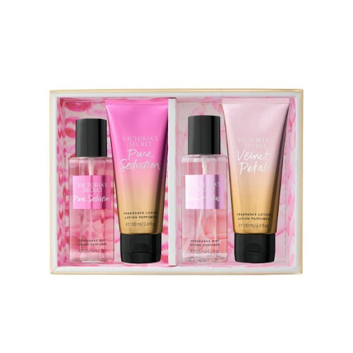 Buy originalVictoria's Secret Pure Seduction + Velvet Petals Mist and Lotion Combo Gift Set only at perfume24x7.com