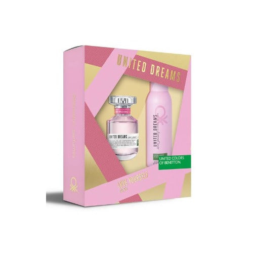 Buy original United Colors of Benetton United Dreams Love Yourself Eau De Toilette 80ml Gift Set For Women at perfume24x7.com