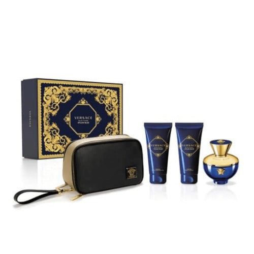 Versace Pour Femme Dylan Blue Eau De Parfum 4pc Gift Set For Women