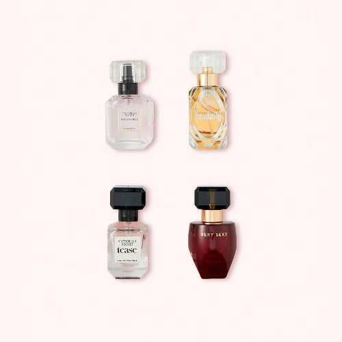 Buy original Victoria's Secret Deluxe 4pc Eau De Parfum Miniature Spray Gift Set 30ML only at perfume24x7.com